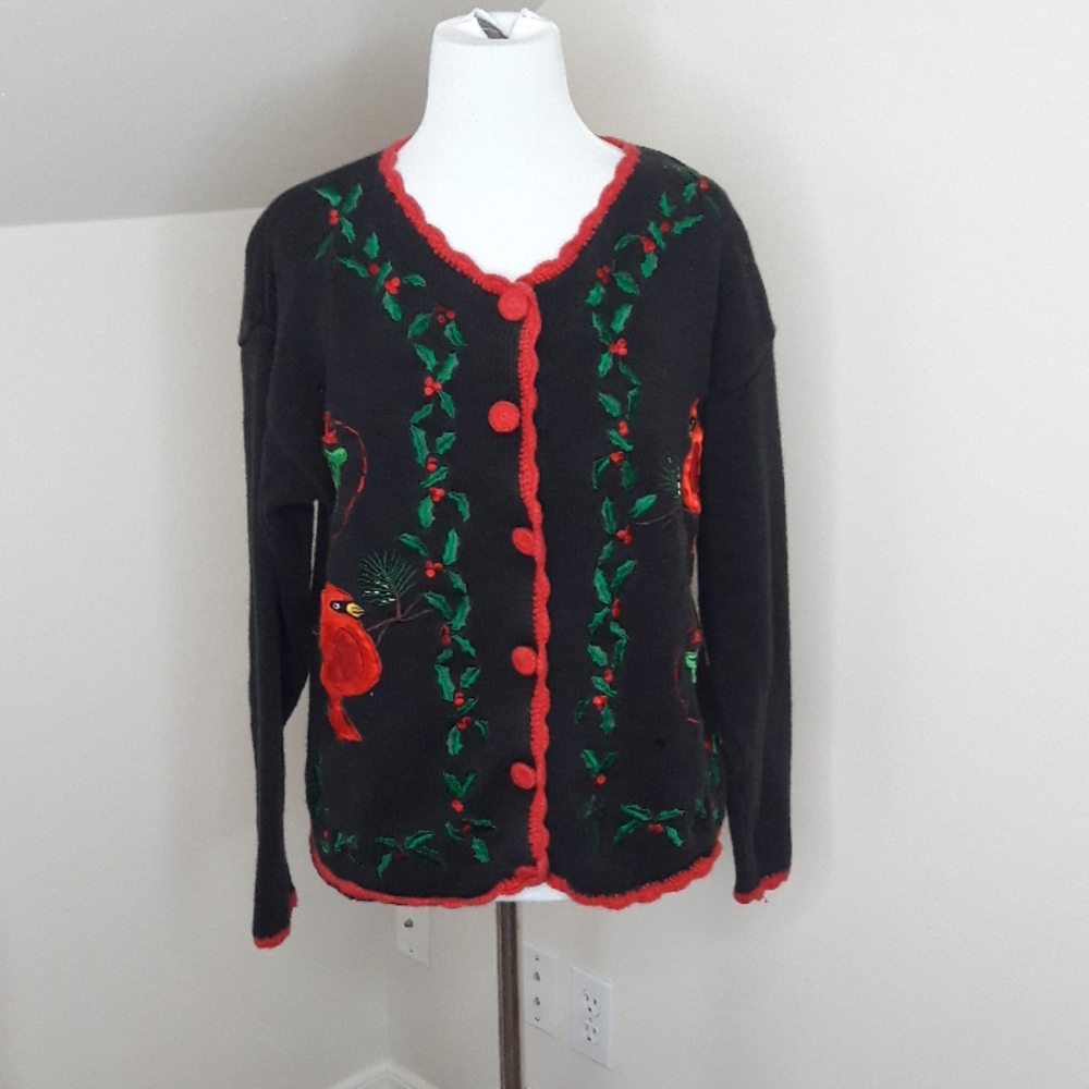 Ugly Christmas Vintage Cardigan Sweater Size Small